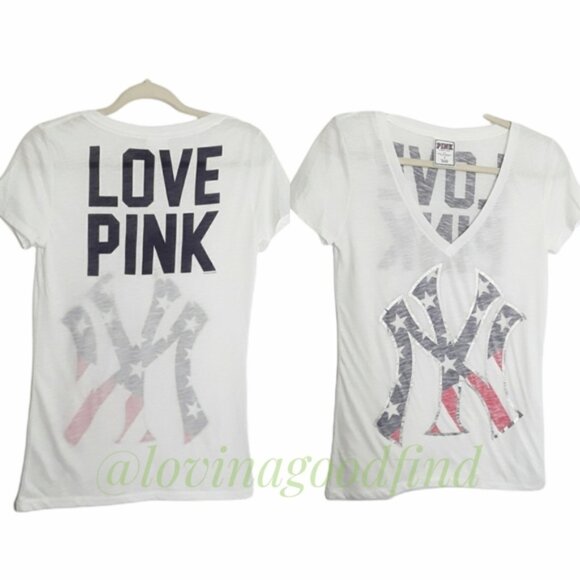 PINK New York American Flag Graphic T-Shirt EUC sz S - Picture 8 of 8